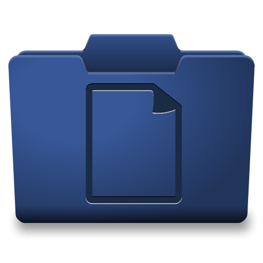 Blue Documents Icon 512x512 png